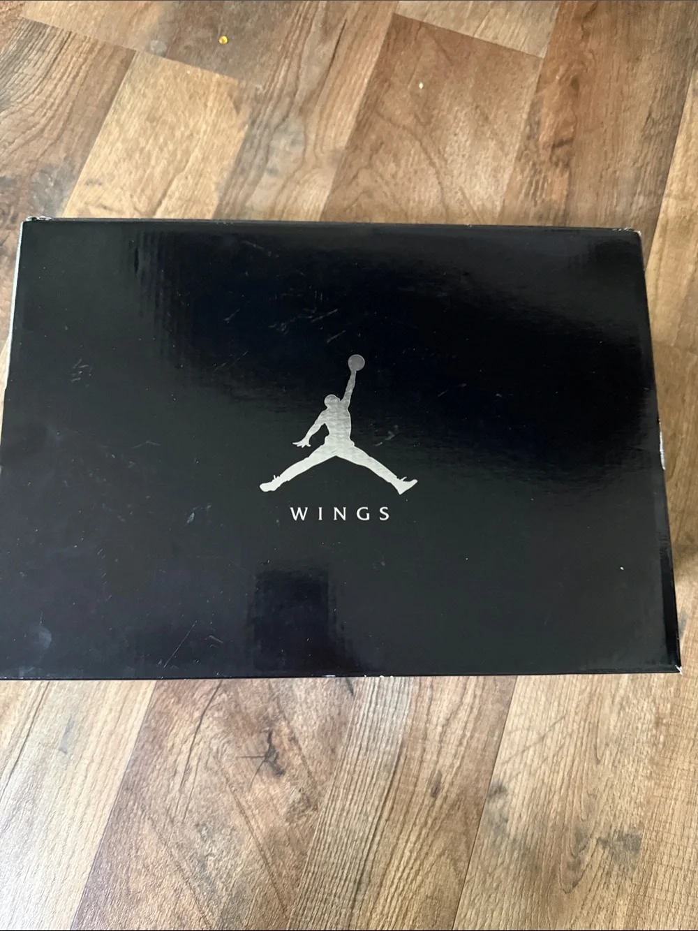 Jordan Black Wings Box with Silver Jumpman